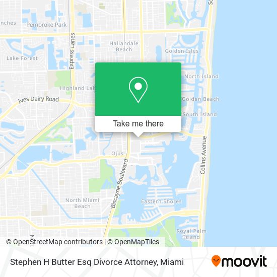 Stephen H Butter Esq Divorce Attorney map