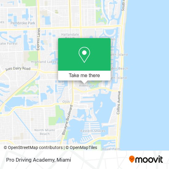 Pro Driving Academy map