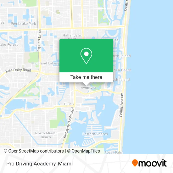 Pro Driving Academy map