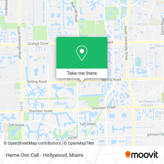 Heme Onc Call - Hollywood map