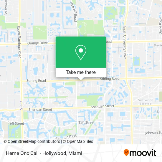 Heme Onc Call - Hollywood map