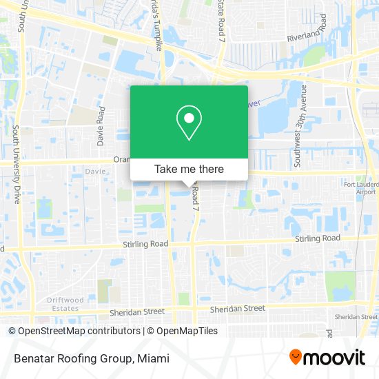 Benatar Roofing Group map