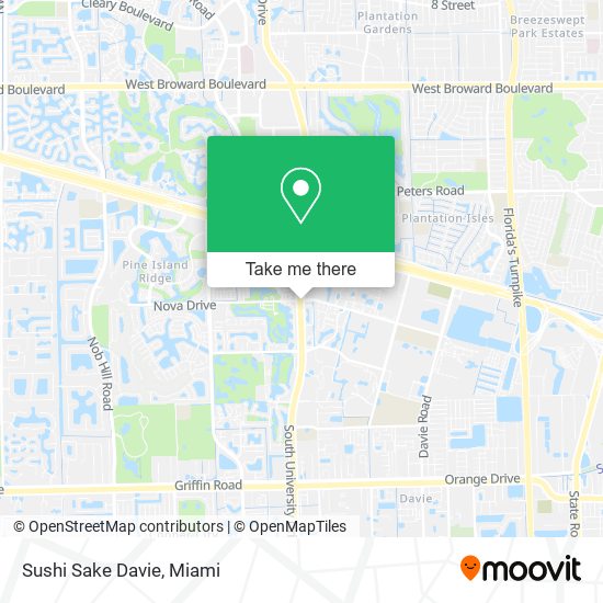 Mapa de Sushi Sake Davie