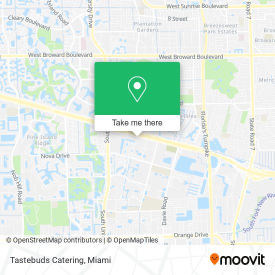 Tastebuds Catering map