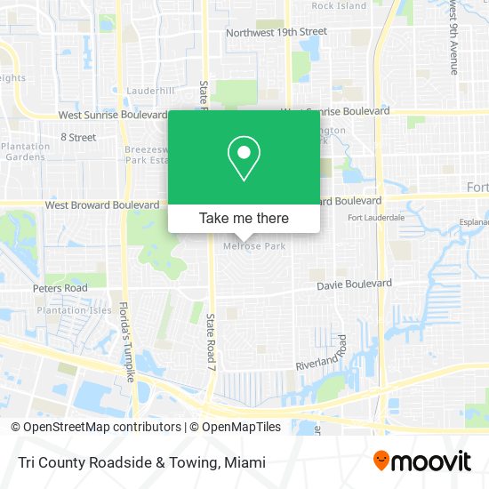 Tri County Roadside & Towing map
