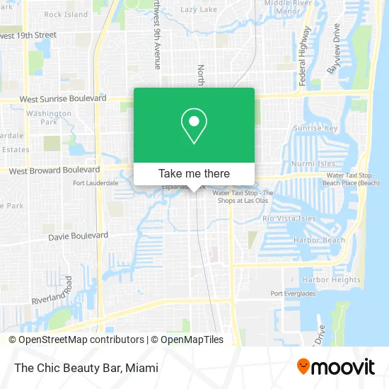 The Chic Beauty Bar map