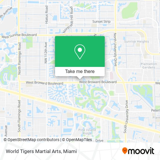 World Tigers Martial Arts map