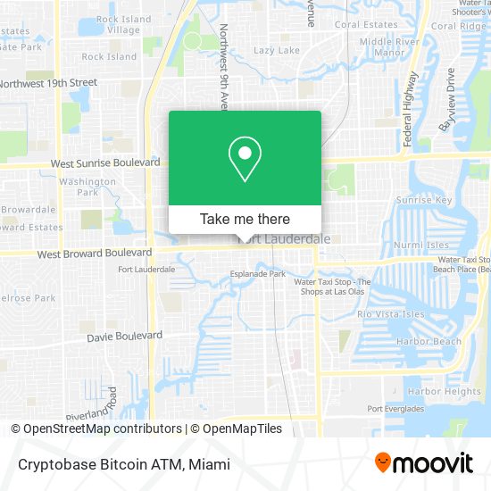 Mapa de Cryptobase Bitcoin ATM