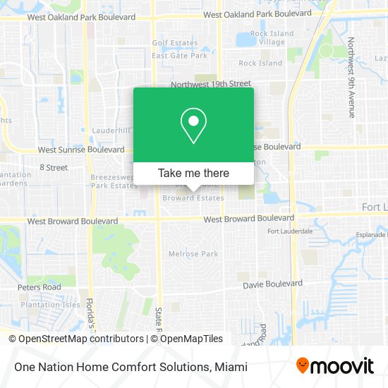 One Nation Home Comfort Solutions map