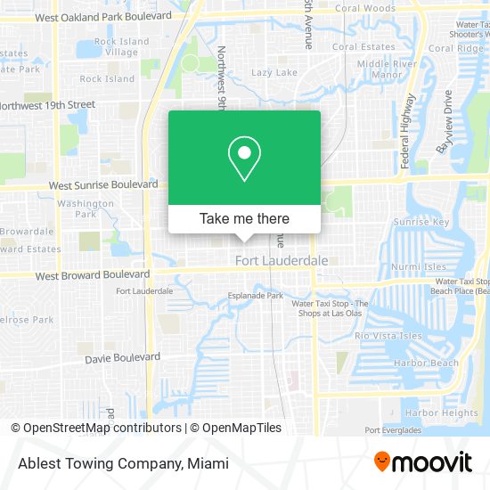 Mapa de Ablest Towing Company