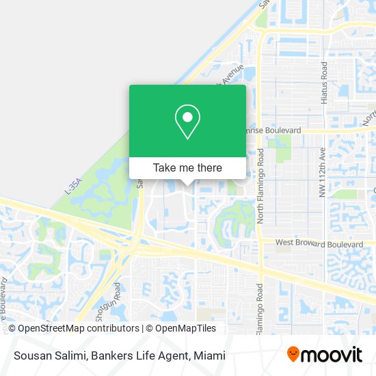 Sousan Salimi, Bankers Life Agent map