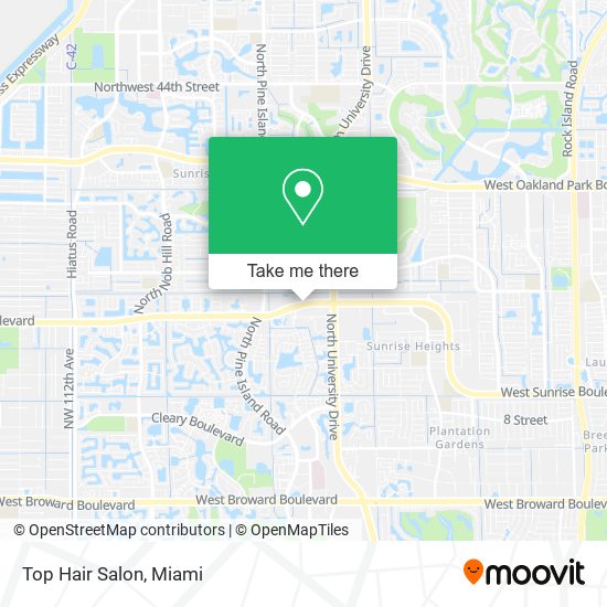 Top Hair Salon map