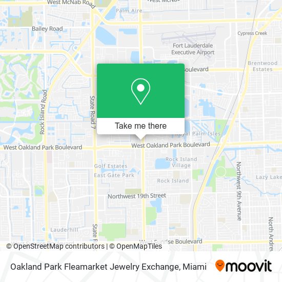 Oakland Park Fleamarket Jewelry Exchange map