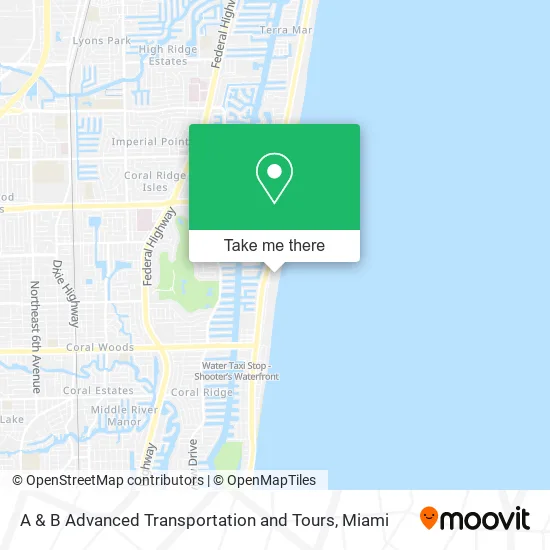 A & B Advanced Transportation and Tours map