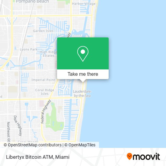 Mapa de Libertyx Bitcoin ATM