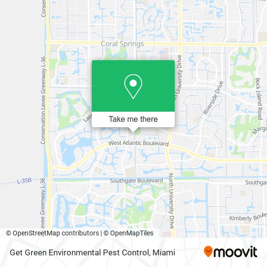 Get Green Environmental Pest Control map