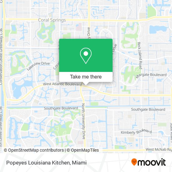 Popeyes Louisiana Kitchen map