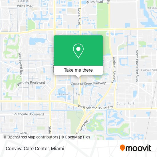 Conviva Care Center map