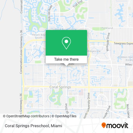 Coral Springs Preschool map