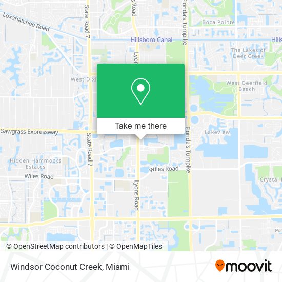 Windsor Coconut Creek map