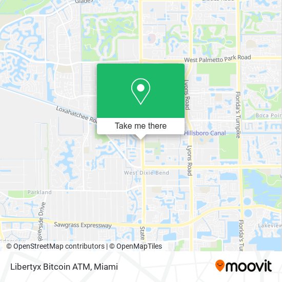 Mapa de Libertyx Bitcoin ATM