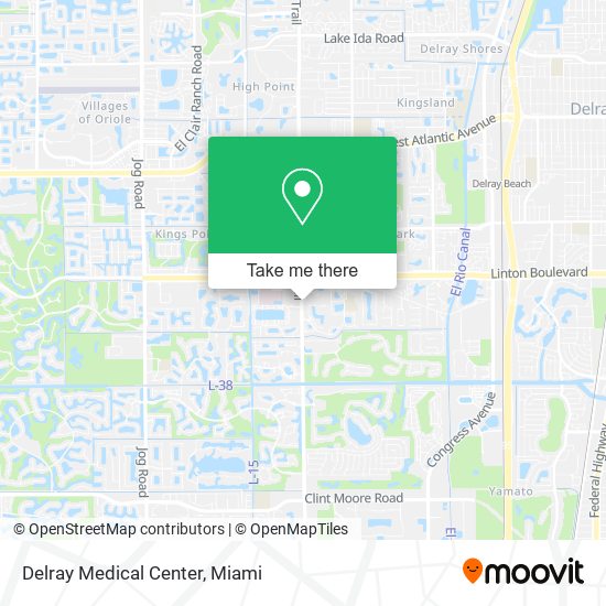 Delray Medical Center map