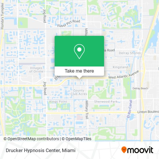 Drucker Hypnosis Center map