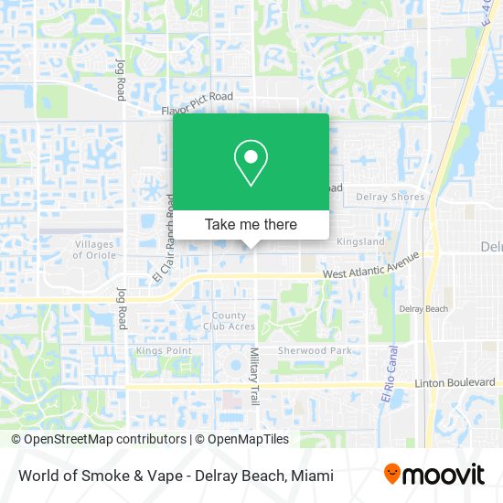 World of Smoke & Vape - Delray Beach map