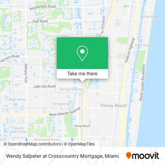 Wendy Salpeter at Crosscountry Mortgage map