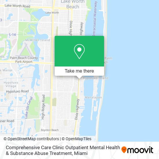 Mapa de Comprehensive Care Clinic Outpatient Mental Health & Substance Abuse Treatment