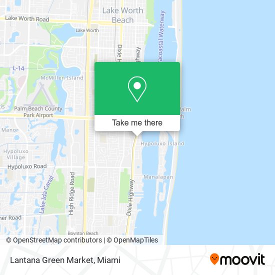 Lantana Green Market map