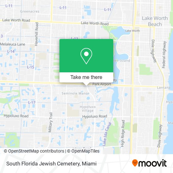 South Florida Jewish Cemetery map