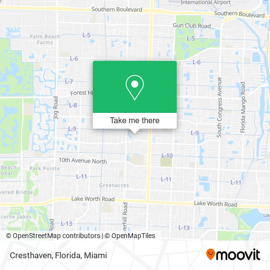 Cresthaven, Florida map