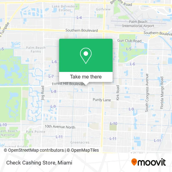 Check Cashing Store map