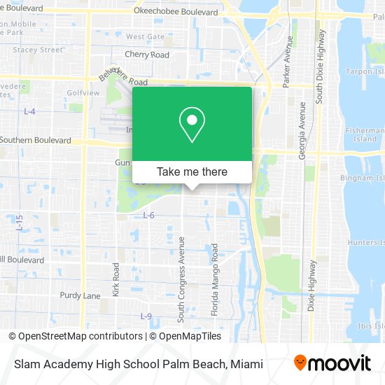 Mapa de Slam Academy High School Palm Beach