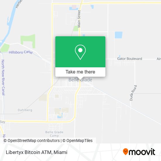 Mapa de Libertyx Bitcoin ATM