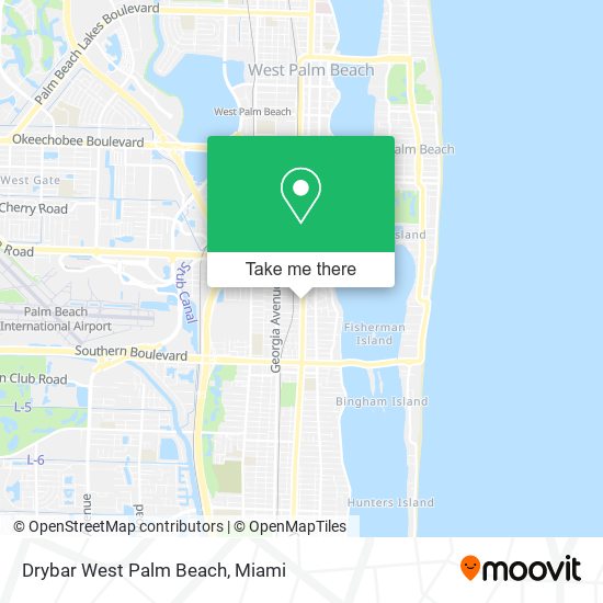 Drybar West Palm Beach map