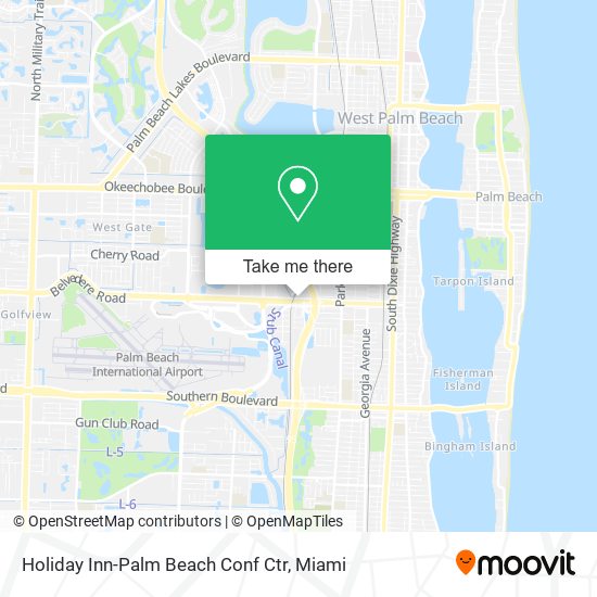 Holiday Inn-Palm Beach Conf Ctr map