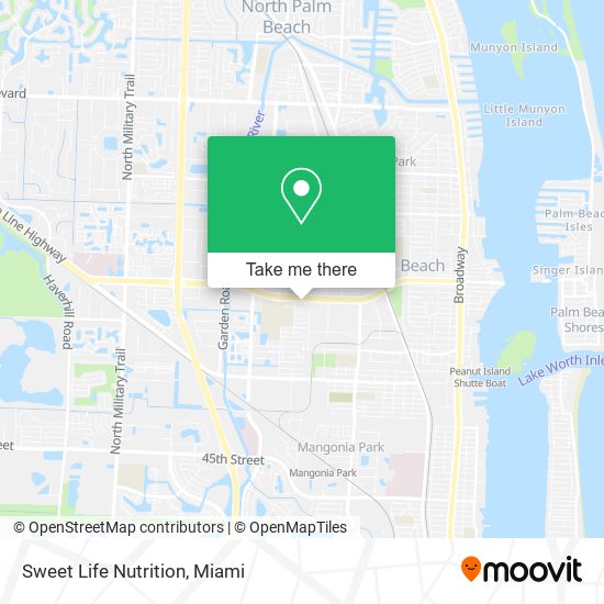 Mapa de Sweet Life Nutrition