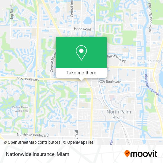 Mapa de Nationwide Insurance