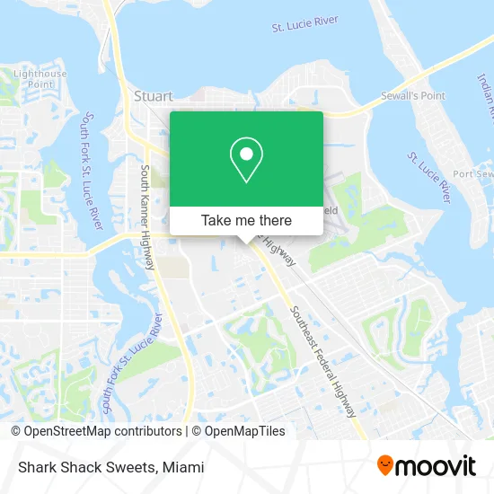 Shark Shack Sweets map