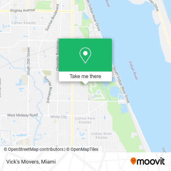 Vick's Movers map