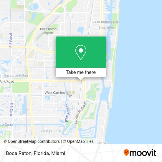 Mapa de Boca Raton, Florida