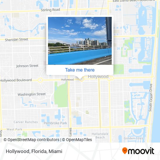 Mapa de Hollywood, Florida