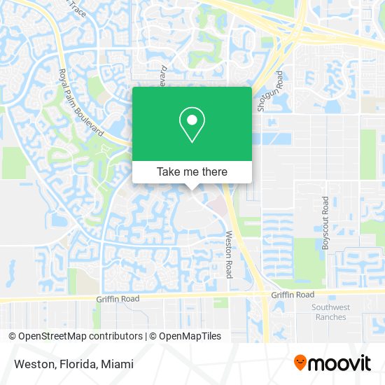 Weston, Florida map