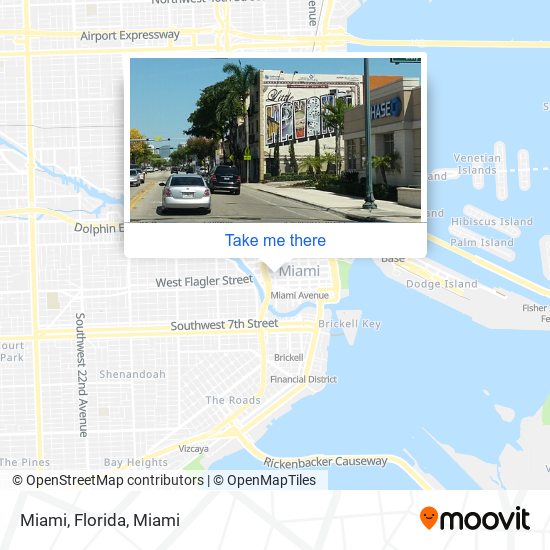 Mapa de Miami, Florida