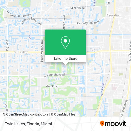 Mapa de Twin Lakes, Florida