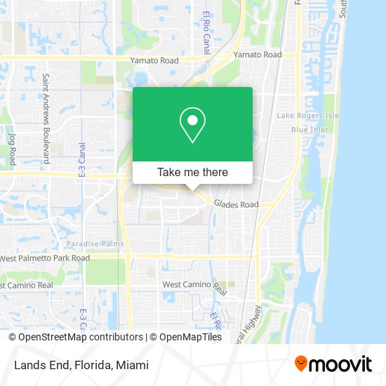 Mapa de Lands End, Florida