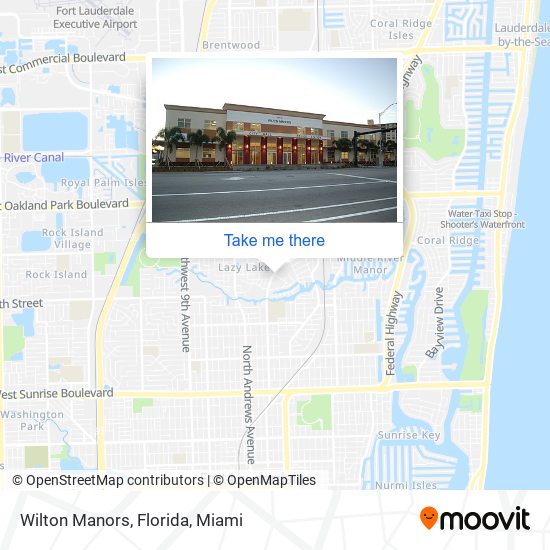 Mapa de Wilton Manors, Florida