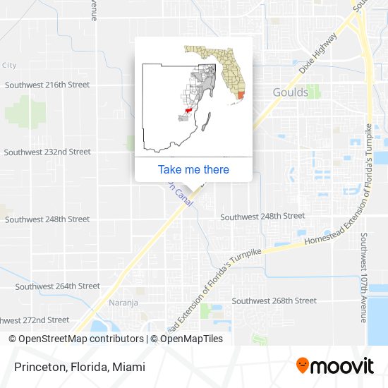 Princeton, Florida map
